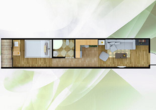 40尺标准集装箱箱房